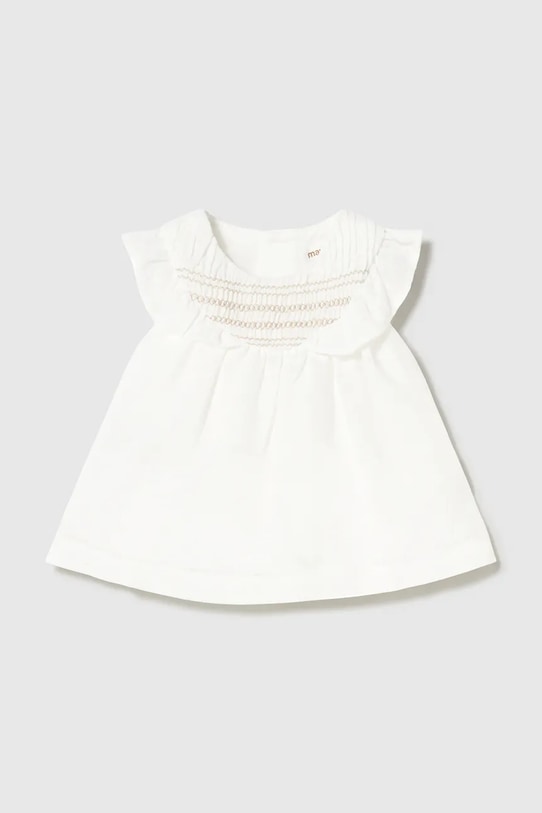 Mayoral Newborn sukienka niemowlęca rozkloszowany biały 1884.2M.Newborn.PPY2
