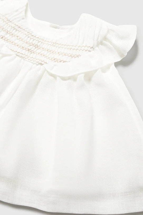 Dziewczynka Mayoral Newborn sukienka niemowlęca 1884.2M.Newborn.PPY2 biały