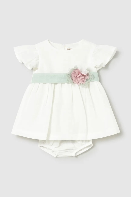 Φόρεμα μωρού Mayoral Newborn στρογγυλό λευκό 1886.2M.Newborn.PPY2