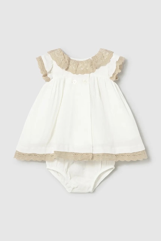 Mayoral Newborn sukienka bawełniana niemowlęca bawełna biały 1888.2N.Newborn.PPY2