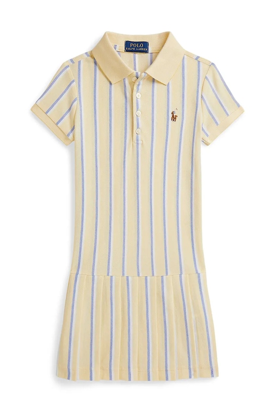 Polo Ralph Lauren sukienka sportowa bawełniana 312B16959002 żółty SS26