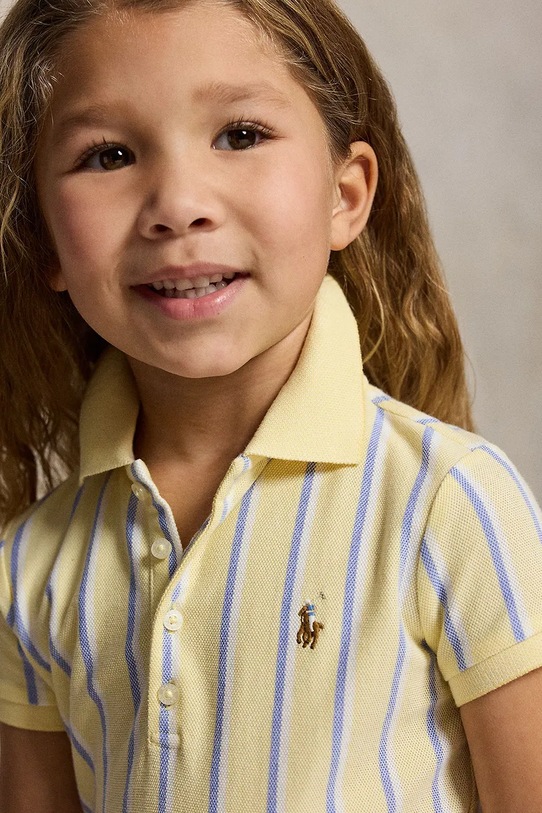 Polo Ralph Lauren sukienka sportowa bawełniana 312B16959002 żółty