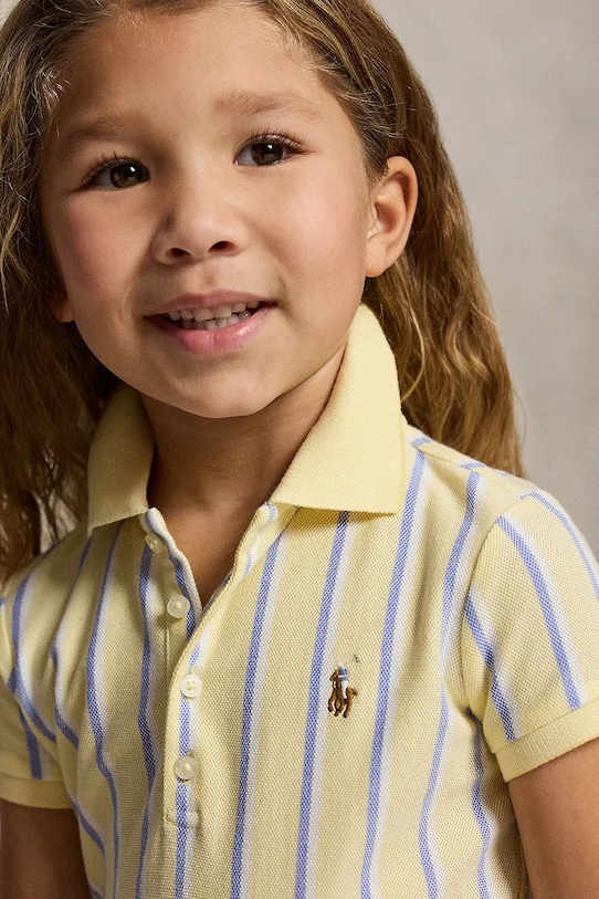 Polo Ralph Lauren sukienka sportowa bawełniana 312B16959002 żółty