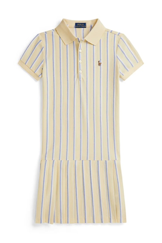 Polo Ralph Lauren sukienka letnia bawełniana 313B16959002 żółty SS26