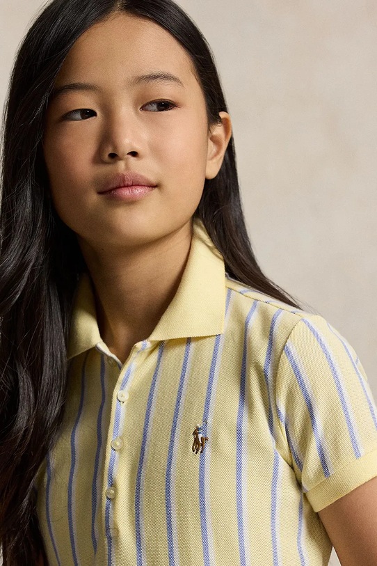 Polo Ralph Lauren sukienka letnia bawełniana 313B16959002 żółty