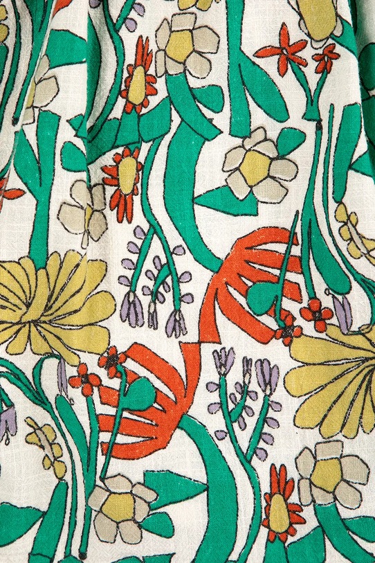 Dziewczynka Bobo Choses sukienka bawełniana niemowlęca Color Herbalist 126AB089 zielony