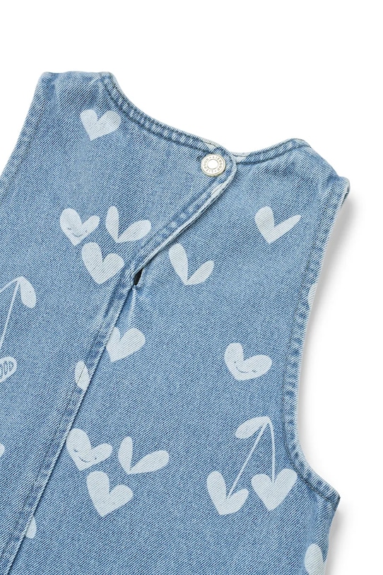 Dievčenské rifľové šaty Liewood Angelica Printed Denim frill Dress modrá LW20641.PPY2