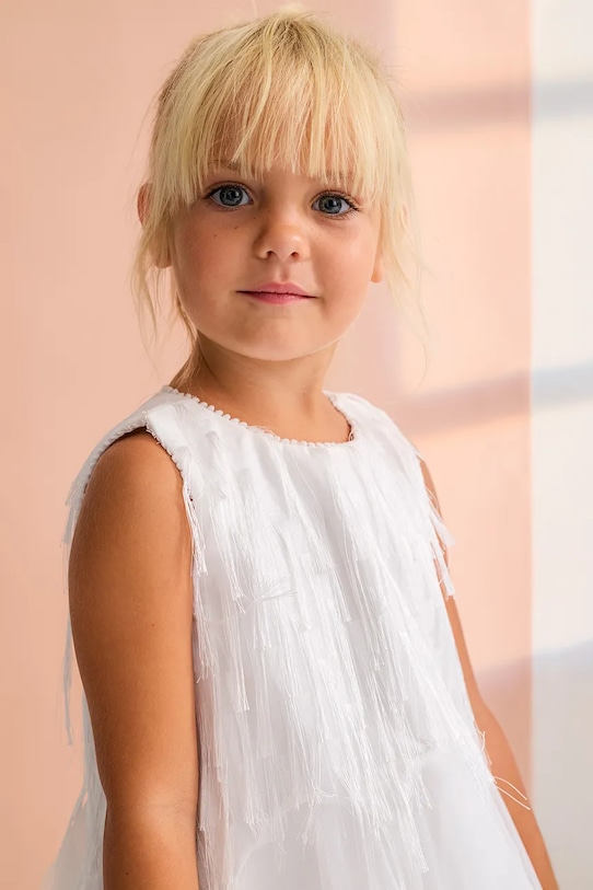 Dievčenské šaty Abel&Lula 5025.1.Mini.PPY2 biela
