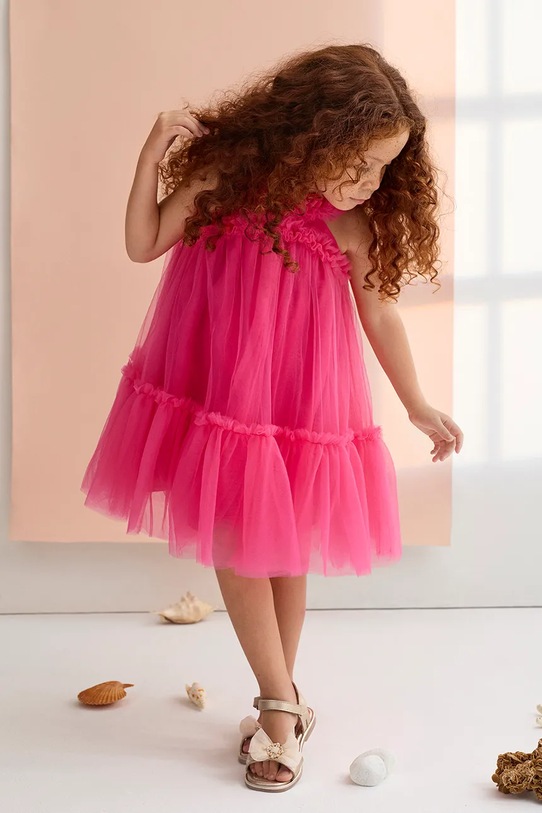 Παιδικό φόρεμα Abel&Lula στρογγυλό ροζ 5036.4.Mini.PPY2