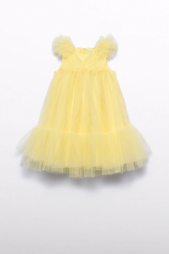 Παιδικό φόρεμα Abel&Lula 5039.5.Mini.PPY2 κίτρινο SS26