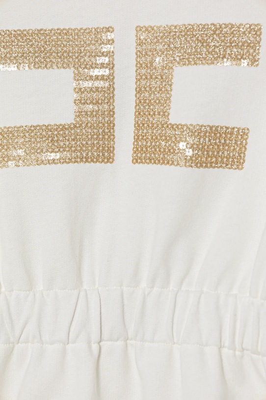 Dziewczynka Elisabetta Franchi sukienka bawełniana dziecięca EFAB657.0.FF002.98.128 beżowy