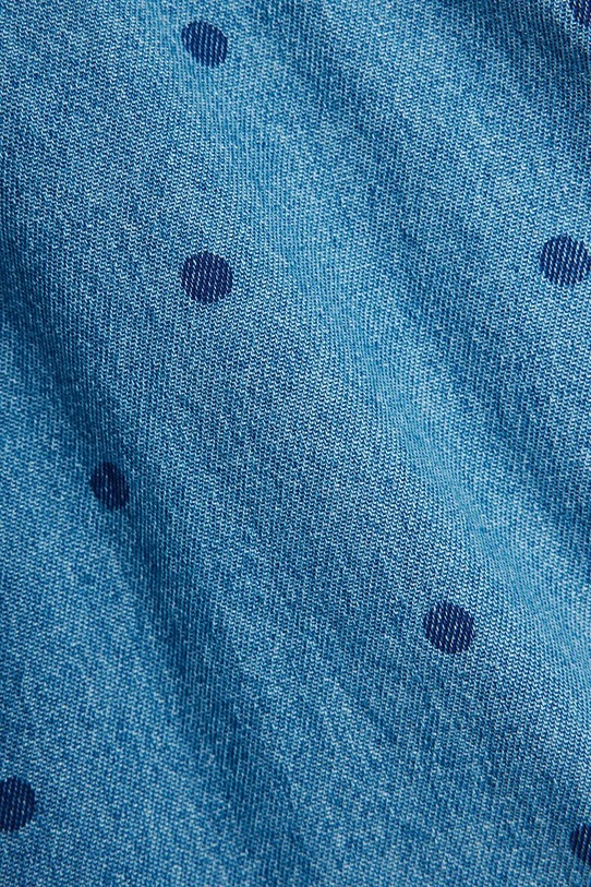 Mini Rodini sukienka jeansowa dziecięca denim dots niebieski 26250120