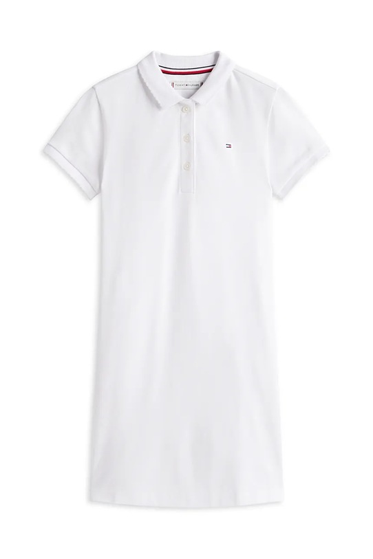 Tommy Hilfiger sukienka letnia bawełniana KG0KG08564.104.122.PPY2 biały SS26