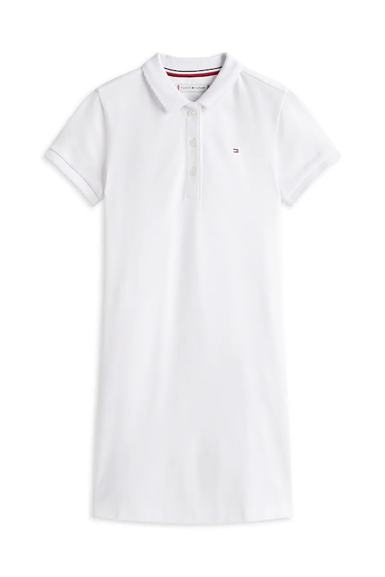 Tommy Hilfiger sukienka letnia bawełniana KG0KG08564.104.122.PPY2 biały SS26