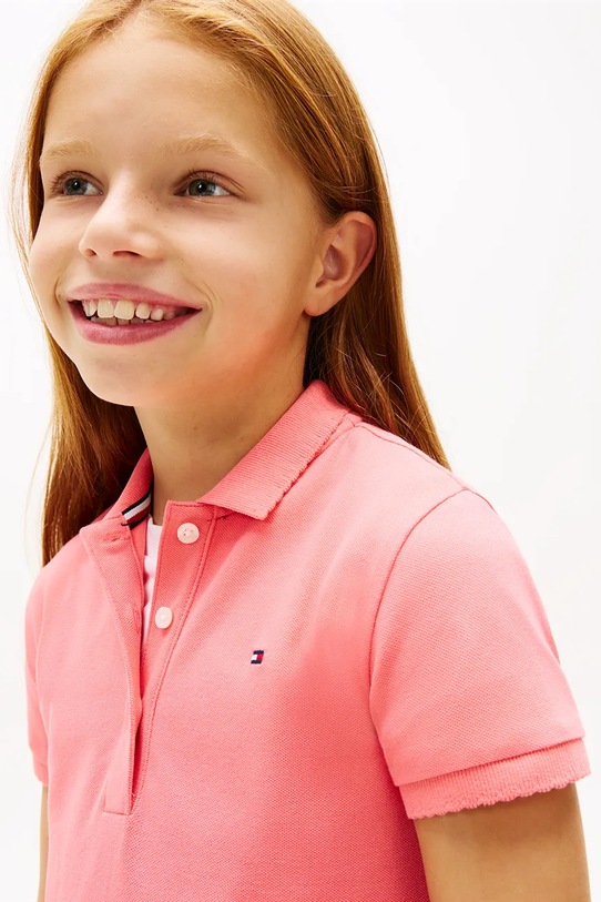 Tommy Hilfiger sukienka letnia bawełniana KG0KG08564.104.122.PPY2 różowy