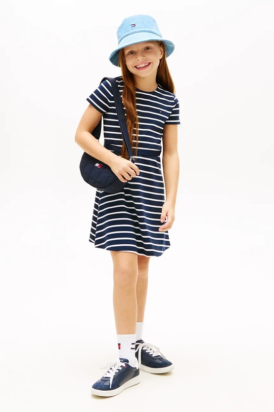 Tommy Hilfiger sukienka letnia granatowy KG0KG09149.116.122.PPY2