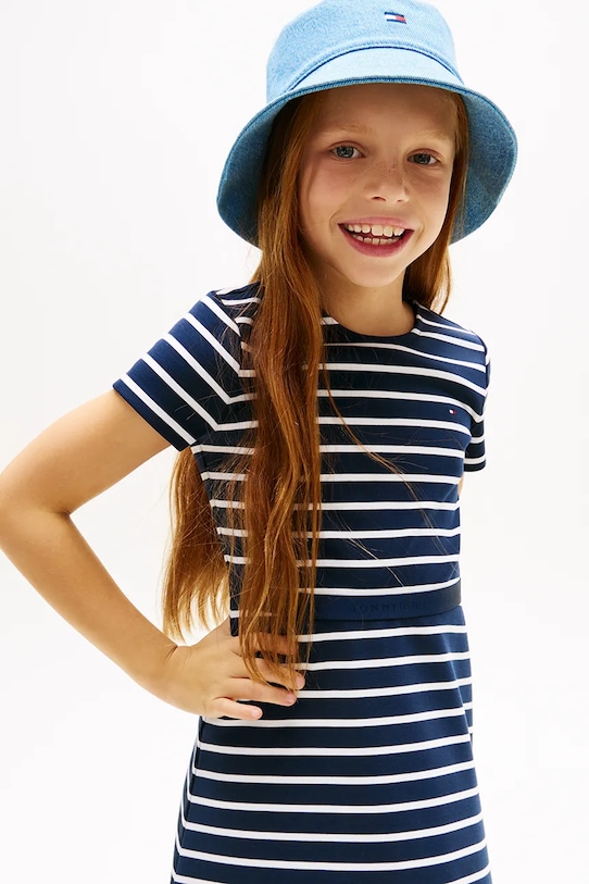 Tommy Hilfiger sukienka letnia granatowy KG0KG09149.116.122.PPY2