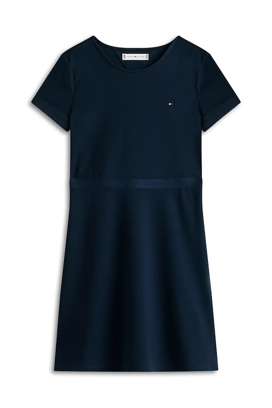 Tommy Hilfiger sukienka letnia z modalem KG0KG09149.128.176.PPY2 granatowy SS26