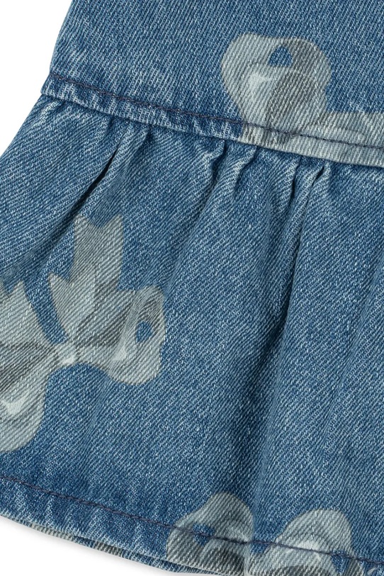 Konges Sløjd sukienka jeansowa dziecięca MAGOT FRILL DRESS GOTS granatowy KS102921.PPY2