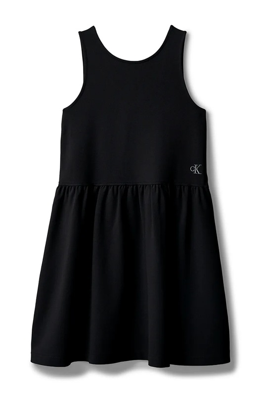 Calvin Klein Jeans sukienka z wiskozy LVCKSJH01G.128.176.PPY2 czarny SS26