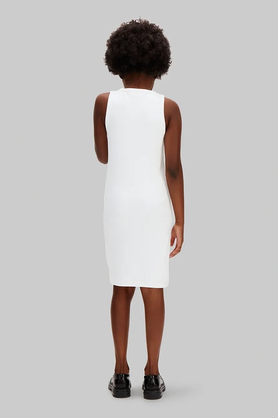 Dievča Calvin Klein Jeans priliehavé šaty LVCKSJH07G.128.176.PPY2 biela