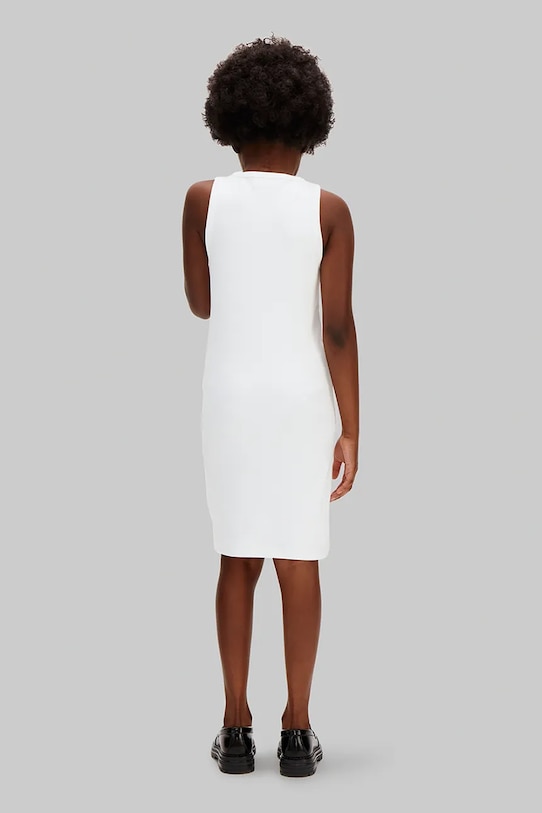 Dievča Calvin Klein Jeans priliehavé šaty LVCKSJH07G.128.176.PPY2 biela