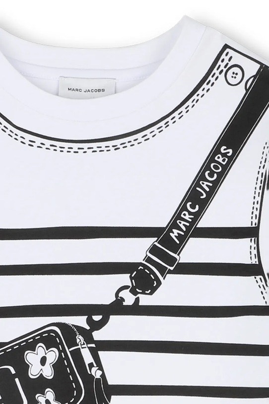 Dječja pamučna haljina Marc Jacobs bijela W60715.102.108