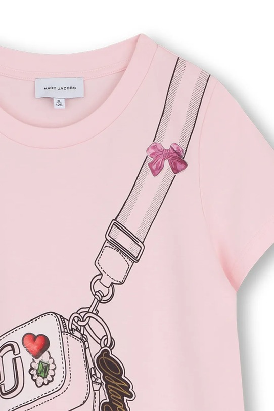Dziewczynka Marc Jacobs sukienka bawełniana dziecięca W60711.114.150 różowy