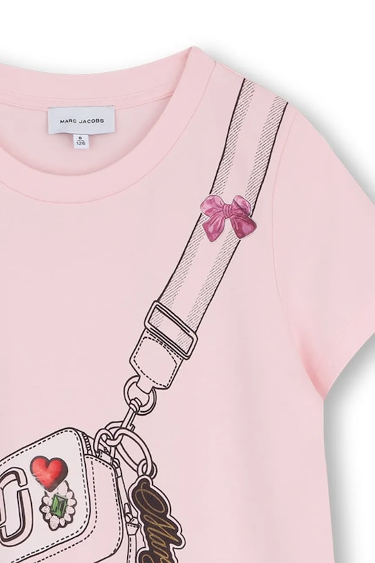 Dziewczynka Marc Jacobs sukienka bawełniana dziecięca W60711.114.150 różowy