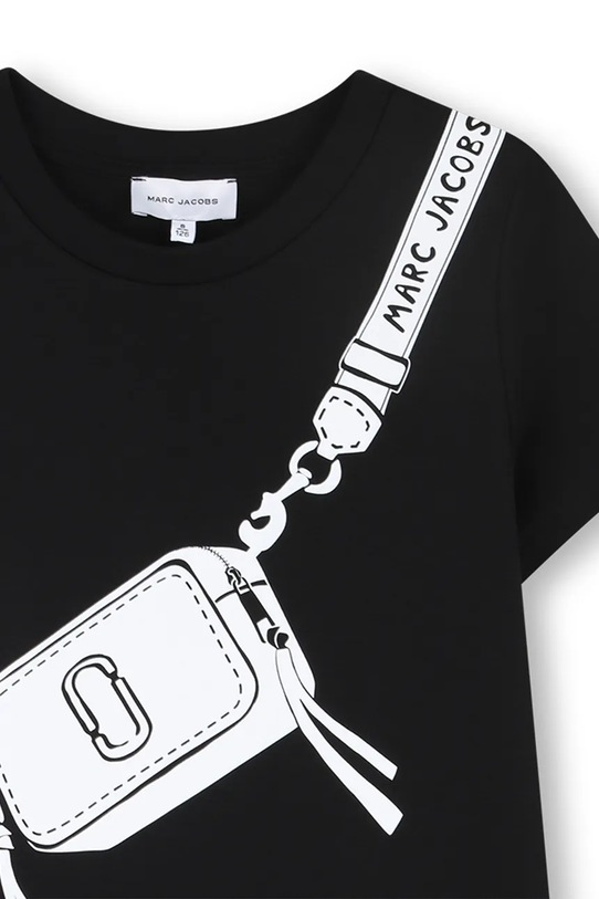 Djevojčice Dječja pamučna haljina Marc Jacobs W60711.102.108 crna