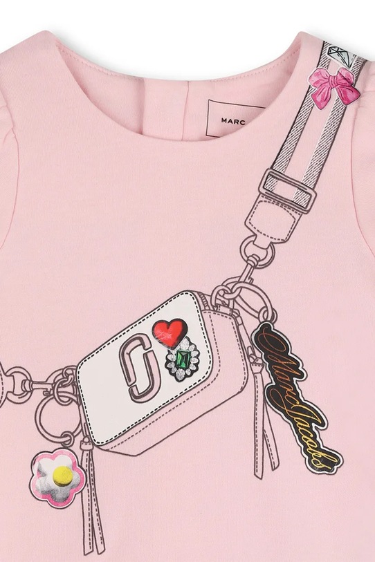 Κοριτσίστικα Βρεφικό βαμβακερό φόρεμα Marc Jacobs W60809.60.81 ροζ
