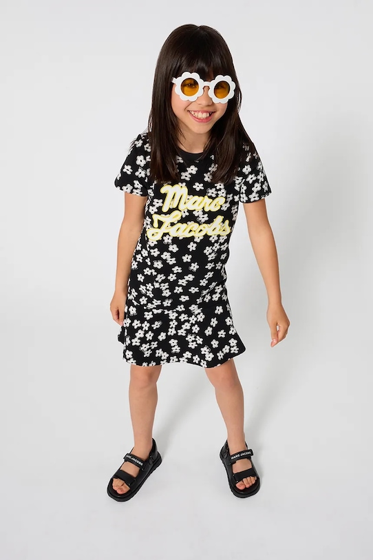 Dječja haljina Marc Jacobs pamuk crna W60861.114.150