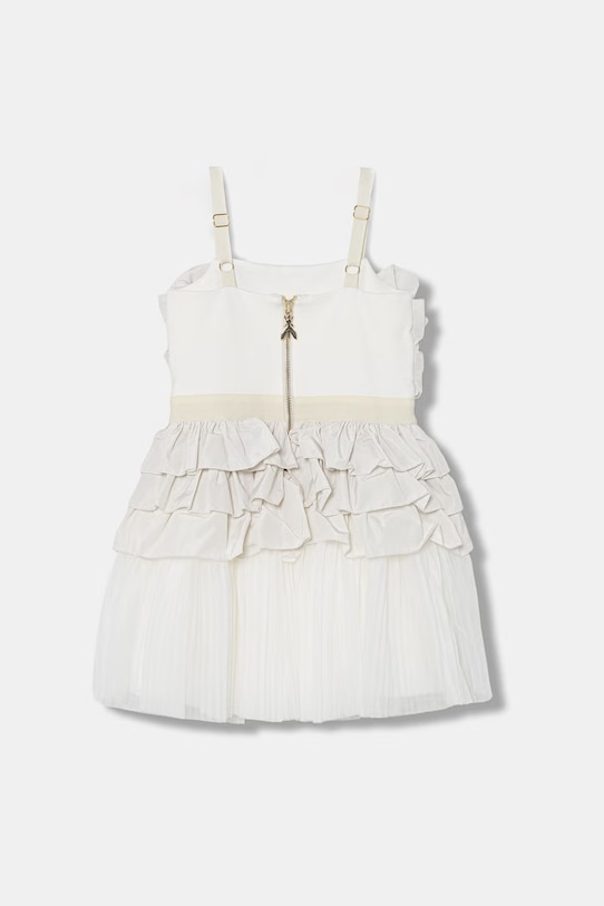 Patrizia Pepe sukienka rozkloszowana z wiskozą A749 7A0615 beżowy SS26