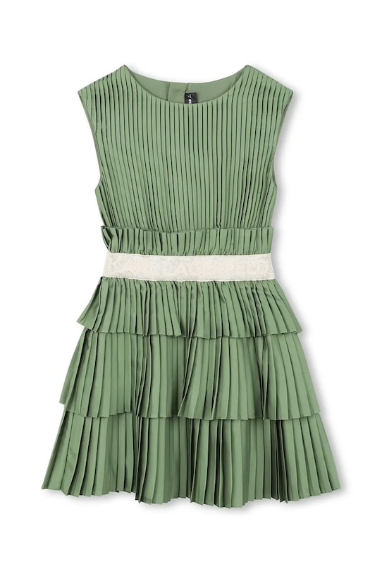 Dievčenské šaty Karl Lagerfeld Z31144.156.160 zelená SS26