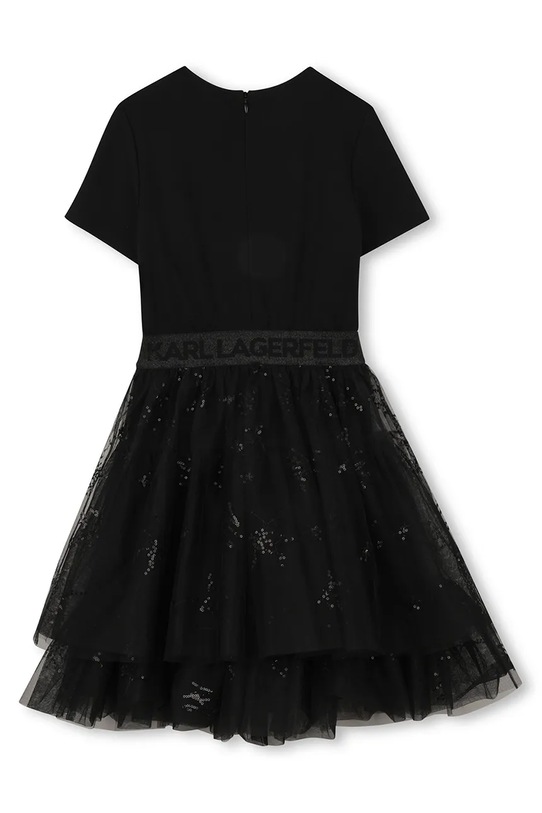 Dievča Dievčenské šaty Karl Lagerfeld Z31142.156 čierna