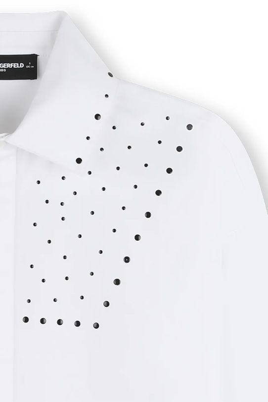 Dječja pamučna haljina Karl Lagerfeld bijela Z31141.114.150