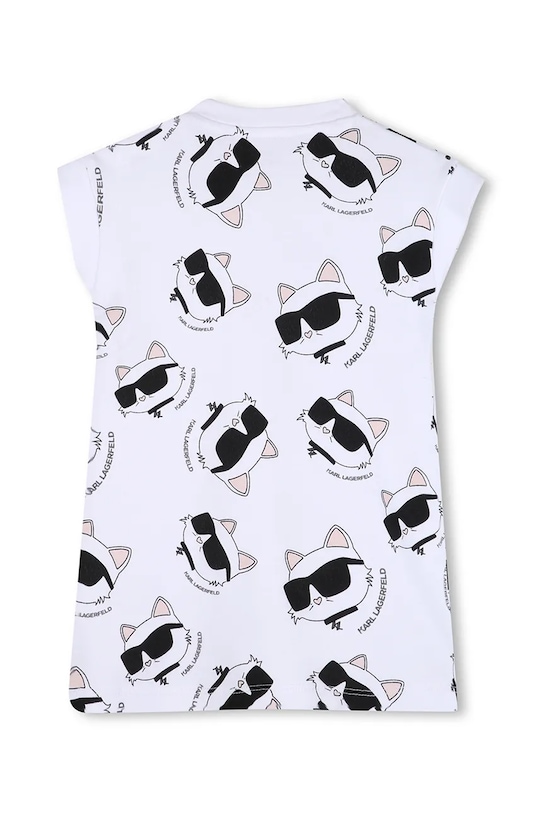 Βρεφικό βαμβακερό φόρεμα Karl Lagerfeld Z31260.71.81 λευκό SS26