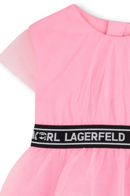 Dievča Dievčenské šaty Karl Lagerfeld Z31059.86.108 ružová