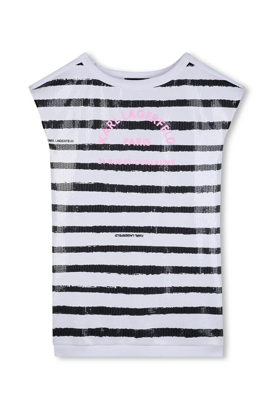 Dievčenské šaty Karl Lagerfeld Z31149.114.150 biela SS26