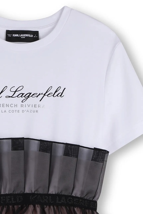 Karl Lagerfeld sukienka dziecięca różowy Z31140.156.162