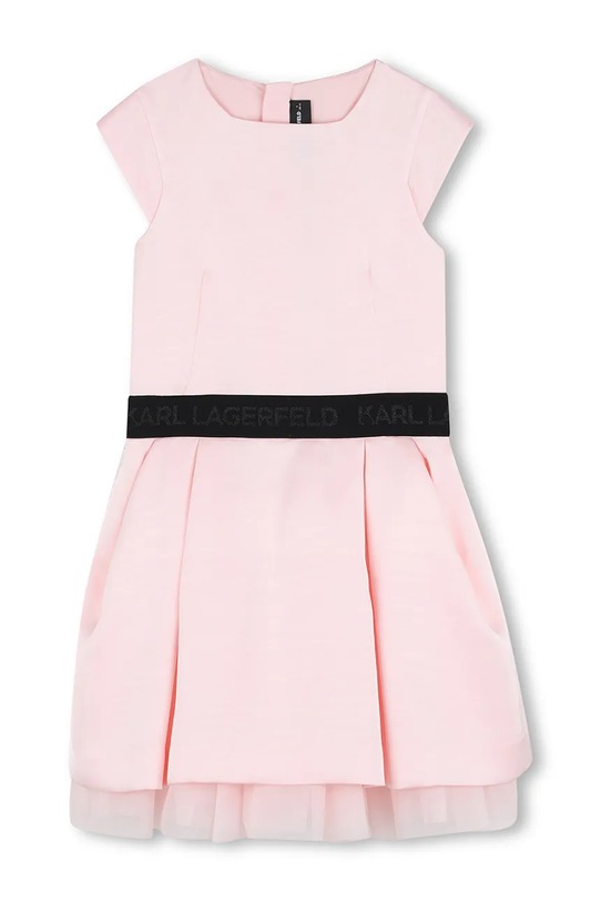 Dievčenské šaty Karl Lagerfeld Z31143.114.126 ružová SS26