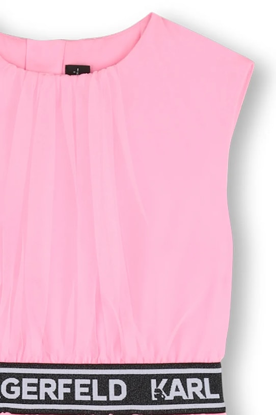 Dievčenské šaty Karl Lagerfeld ružová Z31147.156.162