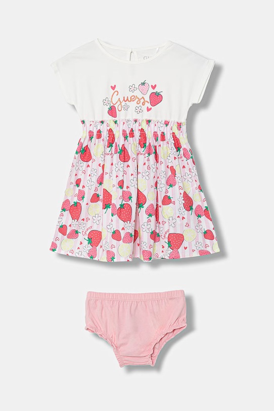 Guess sukienka niemowlęca 2-pack rozkloszowany różowy A6GK03.K6YW0.PPY2.M