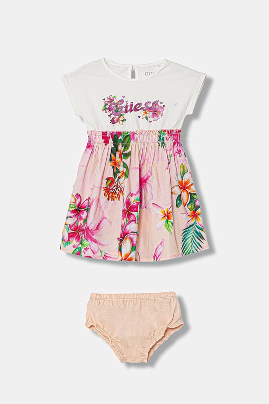 Guess sukienka niemowlęca 2-pack rozkloszowany różowy A6GK03.K6YW0.PPY2.M
