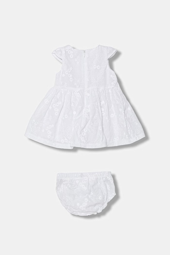 Guess sukienka rozkloszowana bawełniana A6GK05.WH710.PPY2.M biały SS26