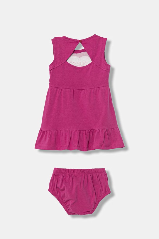 Guess sukienka bawełniana z elastanem A6GK07.K6YW4.PPY2.M różowy SS26