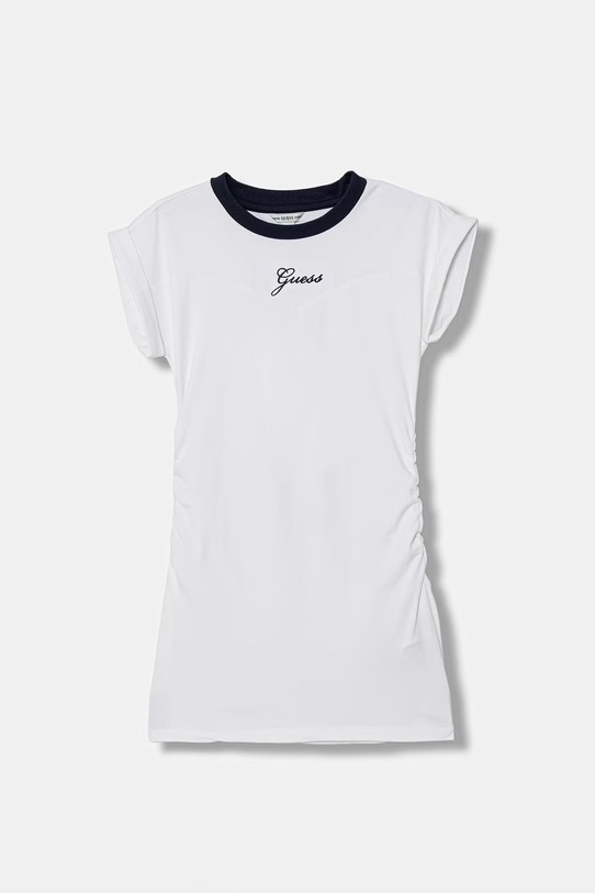 Guess sukienka letnia bawełniana z elastanem biały J6GK03.J1314.PPY2.M