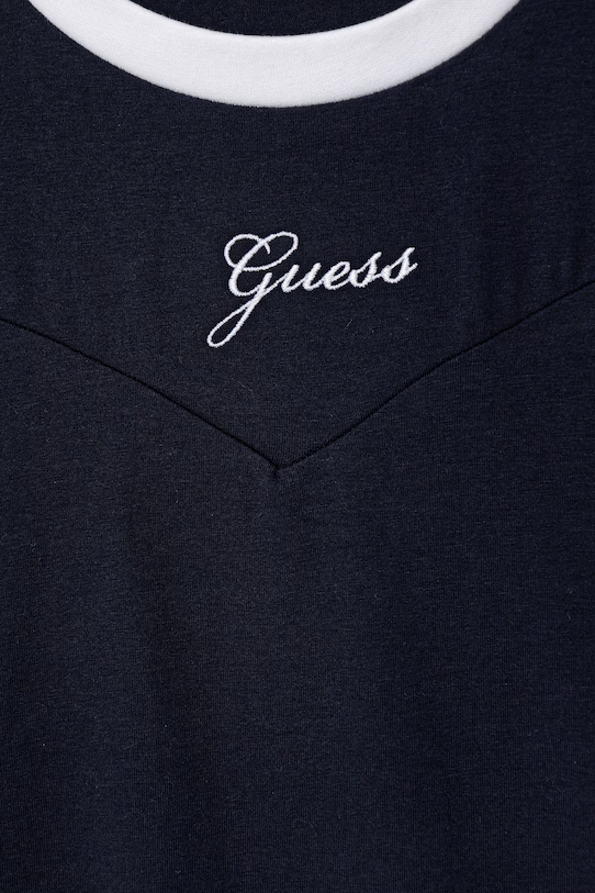 Dziewczynka Guess sukienka letnia bawełniana z elastanem J6GK03.J1314.PPY2.M granatowy