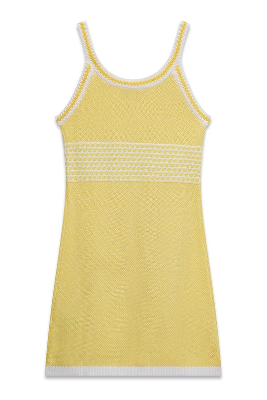 Dievča Dievčenské bavlnené šaty Guess J6GK04.Z5511.PPY2.M žltá