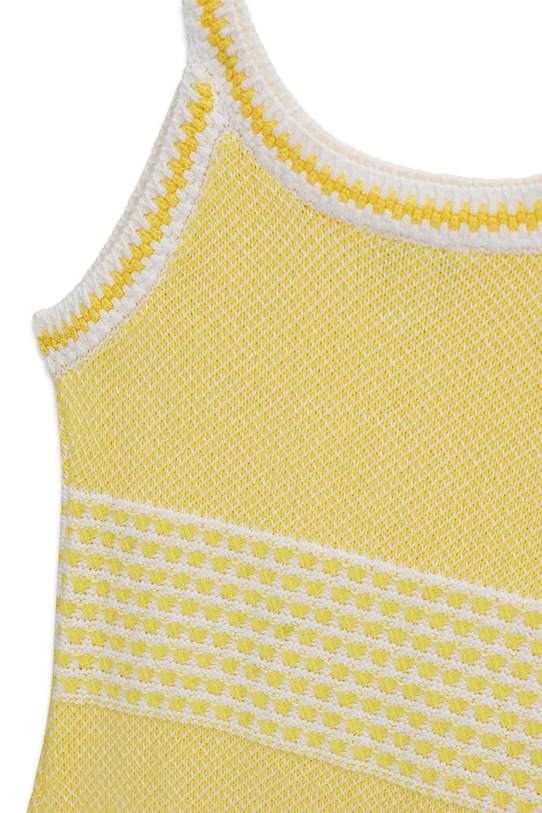 Dievčenské bavlnené šaty Guess žltá J6GK04.Z5511.PPY2.M